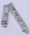 Gray Alligator leather watch band, Handmade Alligator watch strap SW278