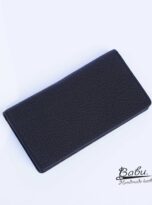 Black Togo leather wallet, High Quality long leather wallet