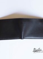 Black Togo leather wallet, High Quality long leather wallet