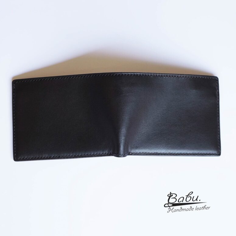 Black Togo leather wallet, High Quality long leather wallet