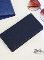 Black Togo leather wallet, High Quality long leather wallet