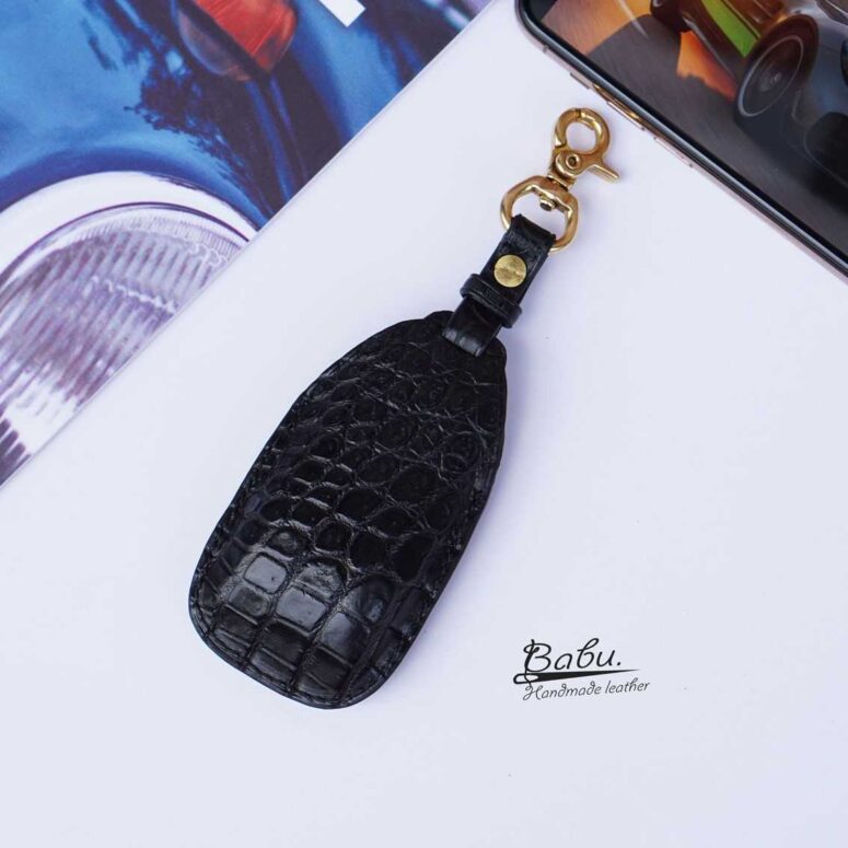 Mercedes Benz Crocodile Leather Key Fob Cover