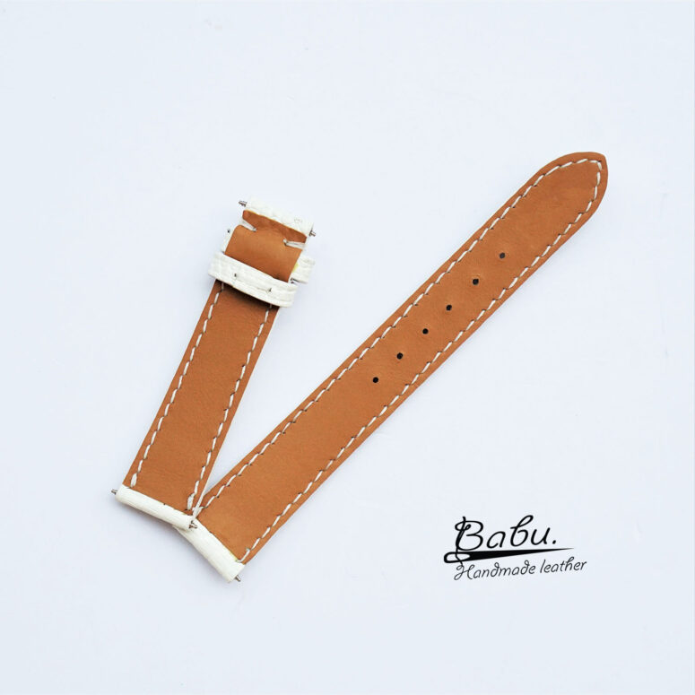 Handcrafted Lizard leather watch strap