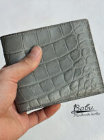 Gray Alligator leather wallet for men