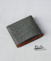 Handmade Gray Alligator Wallet, Full Grain Alligator Leather Wallet WL317