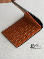 Golden Brown Alligator leather wallet for men