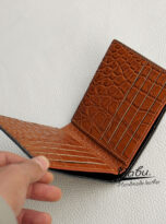 Golden Brown Alligator leather wallet for men