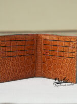 Golden Brown Alligator leather wallet for men