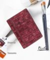 Nubuck Alligator Leather Card Holder, Handmade Alligator credit card wallet MWL290