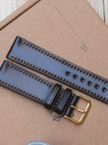 black shell cordovan leather watch band (2)