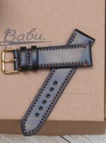 black shell cordovan leather watch band (5)