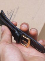 black shell cordovan leather watch band (8)