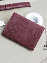 Burgundy Tuscany Cow leather credit card holder (6)