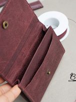 Burgundy Tuscany Cow leather credit card holder (7)