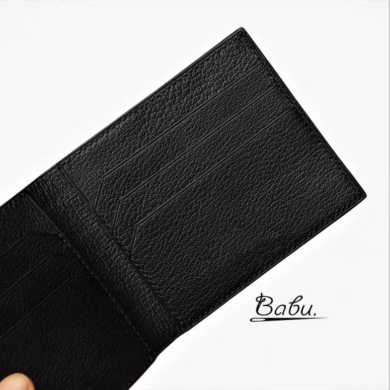 Personalized Alligator leather wallet, Black Alligator bifold wallet WL254