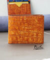 Terracotta Nubuck Alligator leather wallet, Premium Alligator bifold wallet for men WL319