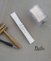 Handmade Cream White Lizard watch band, Quick Release leather watch strap SW230
