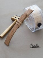 Dark Beige lizard leather watch strap with quick release bars (7)