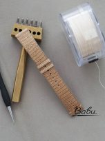 Dark Beige lizard leather watch strap with quick release bars (8)