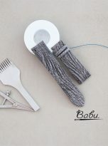 Grey Nubuck Ostrich watch band with Quick Release Spring bars (7)