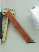Quick Release watch strap – brown lizard leather watch band (1)