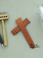 Quick Release watch strap – brown lizard leather watch band (9)