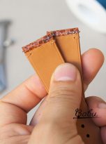 quick release brown ostrich leg leather watch strap (7)