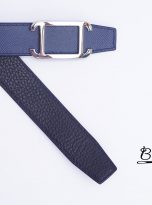 Calf leather bellt handcrafted – Togo leather belt handmade – Epsom leather belt (3)