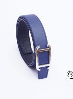 Calf leather bellt handcrafted – Togo leather belt handmade – Epsom leather belt (7)