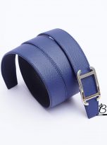 Calf leather bellt handcrafted – Togo leather belt handmade – Epsom leather belt (8)