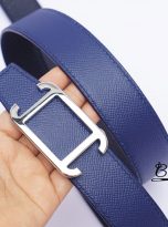 Calf leather bellt handcrafted – Togo leather belt handmade – Epsom leather belt (9)