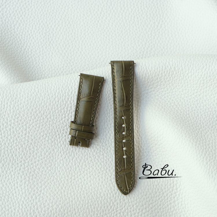 Quick release Alligator leather watch band, Custom watch strap alligator leather SW300