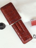 brown alligator leather cigar case handcrafted (8)