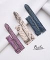 Quick release Python leather watch strap, Custom watch band Python skin SW301
