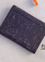 Premium Nubuck Alligator leather clutch handcrafted for men (6)