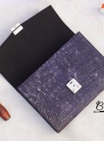 Premium Nubuck Alligator leather clutch handcrafted for men (7)