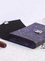Premium Nubuck Alligator leather clutch handcrafted for men (8)