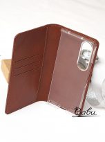 leather phone case handmade for samsung Z fold (1)