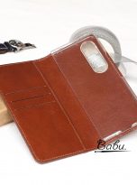 leather phone case handmade for samsung Z fold (7)