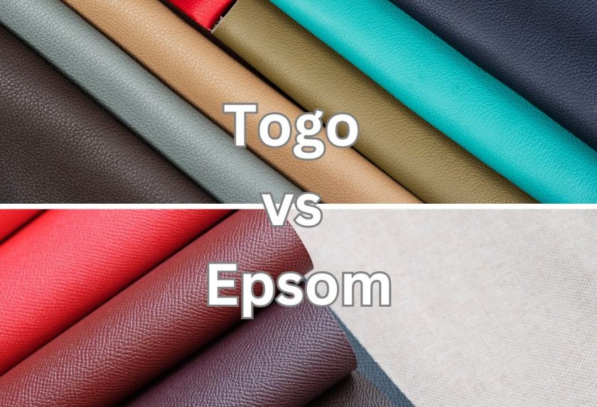 The difference between Togo and Epsom leather