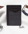 Black Calf leather Credit Card Holder, Epi leather card wallet MWL296
