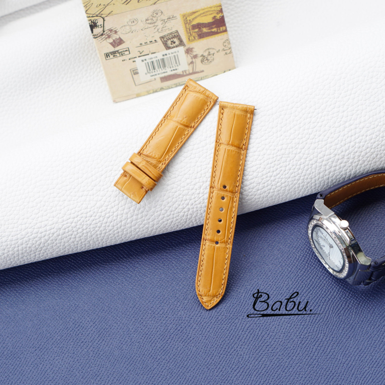 quick release alligator watch strap handmade (2)