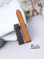 dark brown lizard watch band quick release (2)
