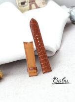 handmade curved end watch strap alligator leather (3)