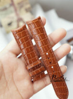 handmade curved end watch strap alligator leather (4)