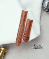 Handmade Alligator leather watch band with Curved ends SW304