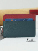 Epsom calf leather card wallet Christmas (1)