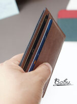 Tuscany vintage cow leather card wallet in brown (1)