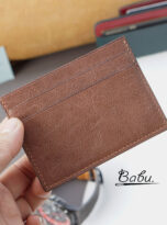 Tuscany vintage cow leather card wallet in brown (3)