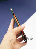 Green Alligator leather money clip handmade (4)